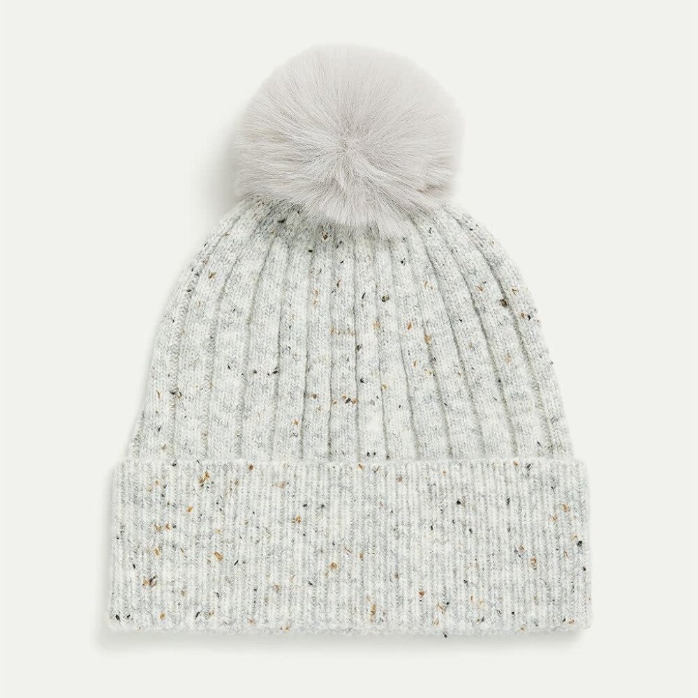 Reitmans Ribbed Beanie with Pompom